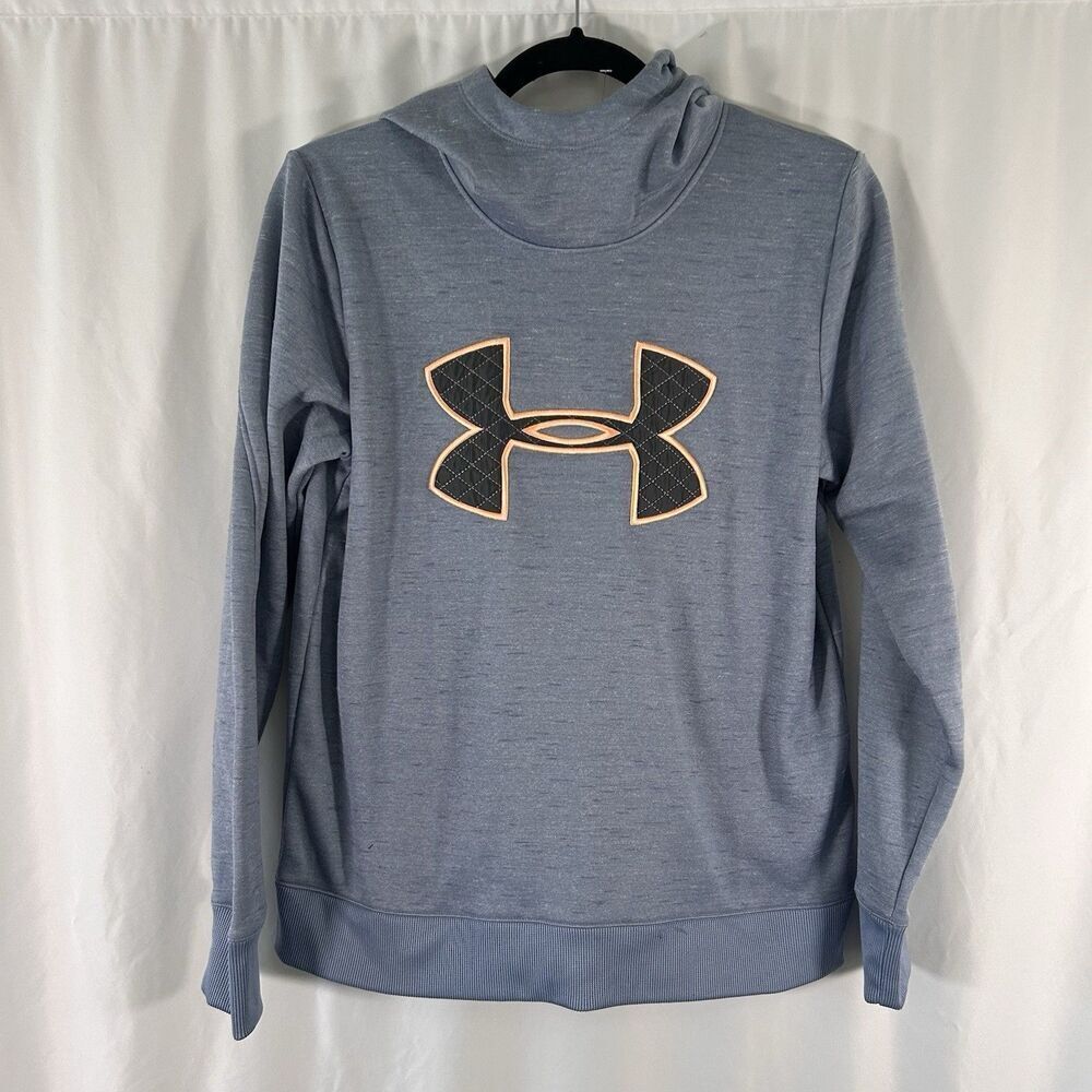 NWOT Under Armour Hoodie Women's Small Grey Embroidered Pullover Coolgear